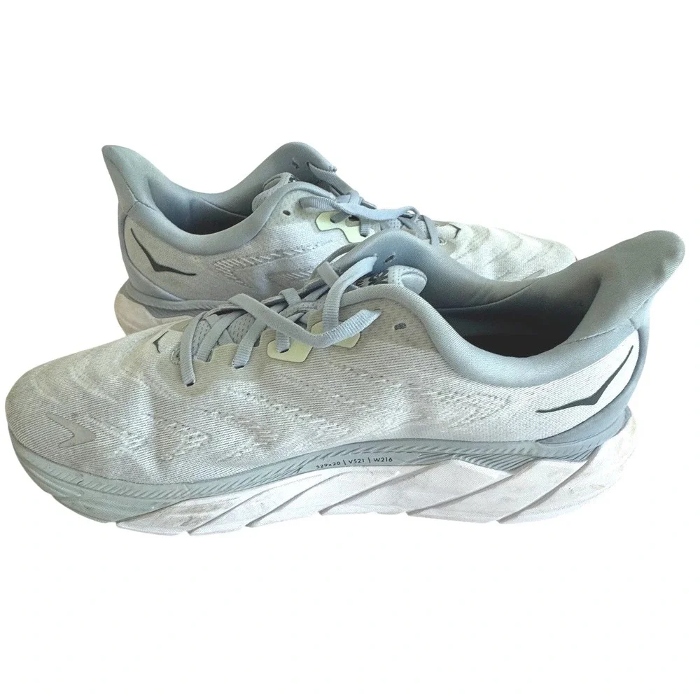 HOKA ONE ONE Arahi 6 Running Shoes Wide Gray/White/Orange Men's Size 12